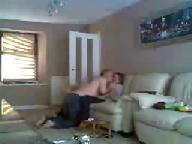 Mum and dad home alone having fun. Hidden cam